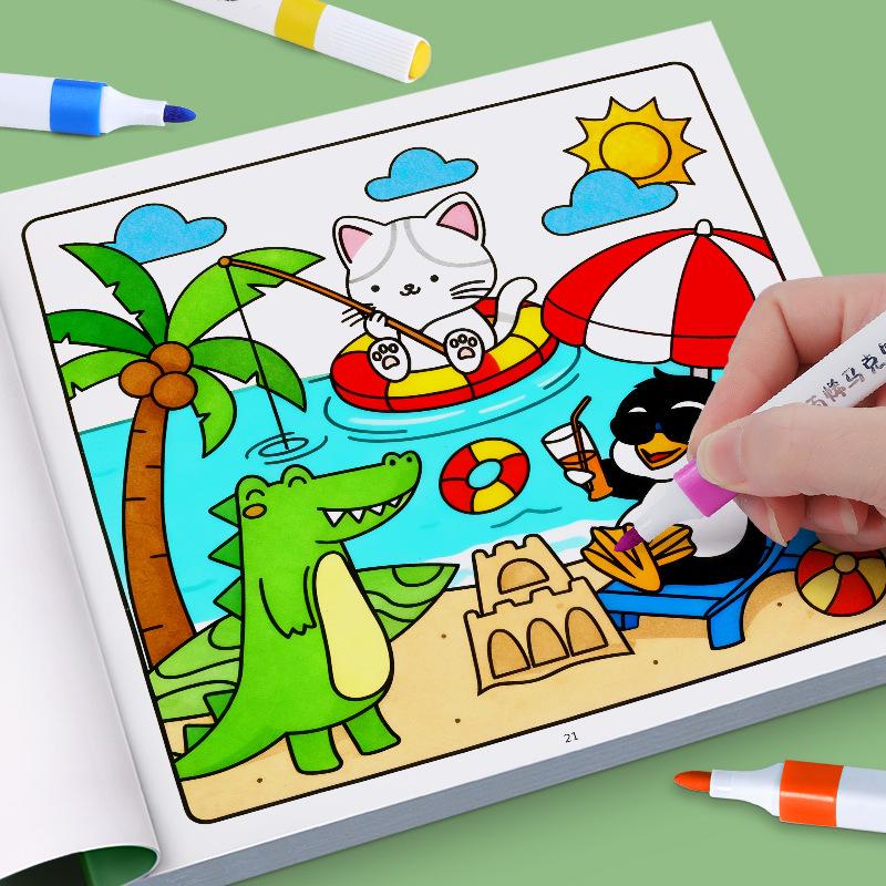 Children's Coloring and Drawing Book for Ages 2-6: Kindergarten Artistic Exploration