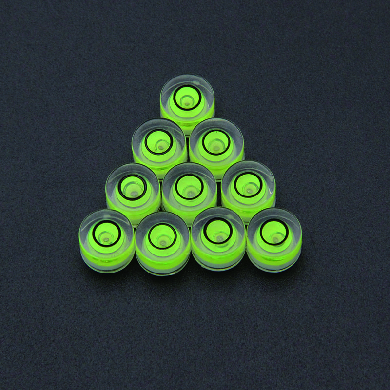 100 Teile/los 10*6mm Acryl Horizontale Perle Micro Ebene Wasserwaage Kamera Geologische Kompass Zubehör