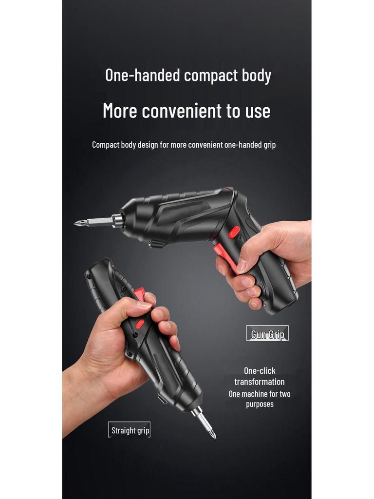 Rechargeable Mini Electric Screwdriver Drill - Fully Automatic, Household Compact Tool