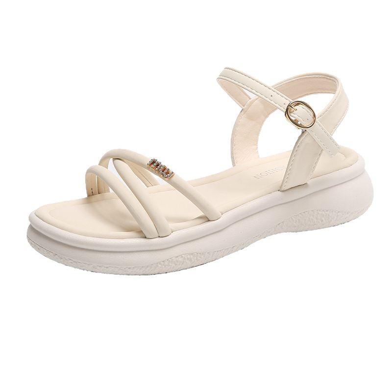 Platform sandals women's new summer outer wear soft sole not tired feet beach shoes