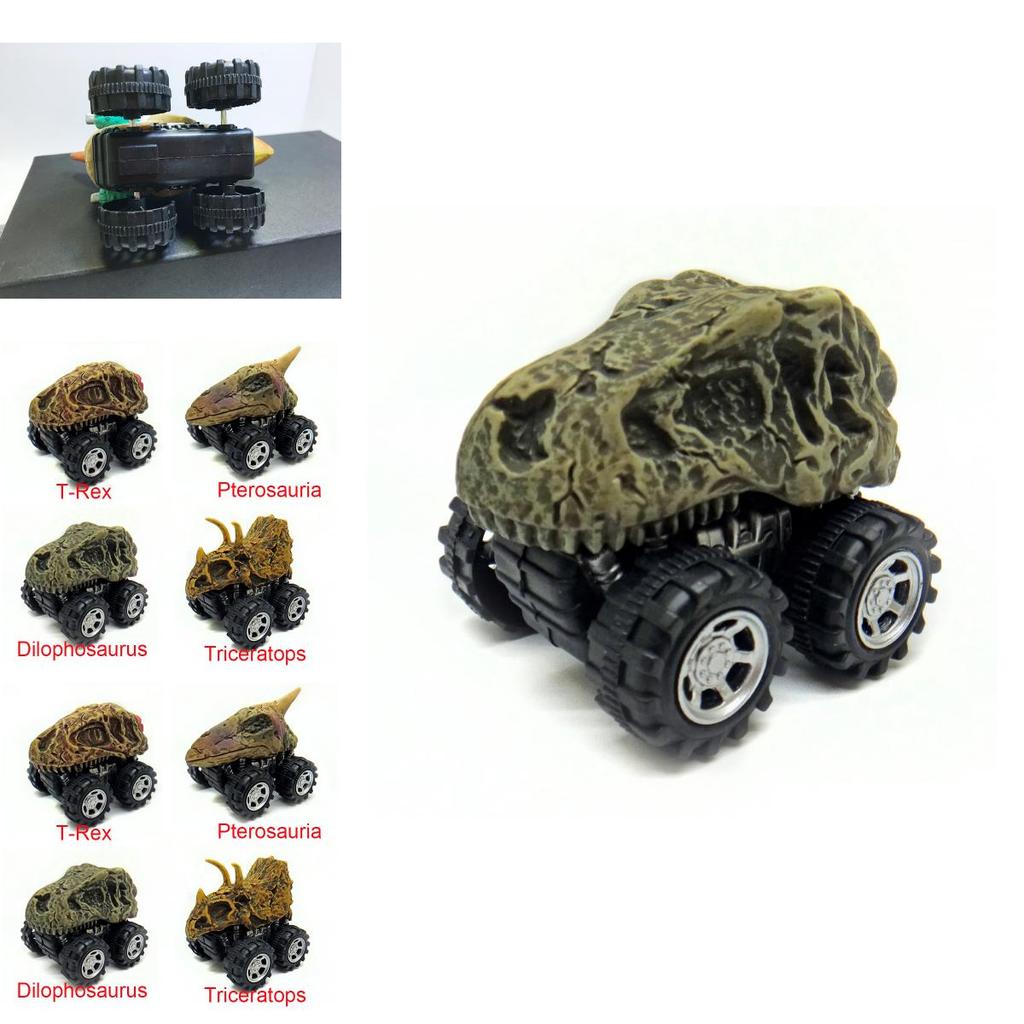 Mini Dinosaur Skeleton Car Models Premium Quality Pull Back Car Toys Gift For Kids And Boys