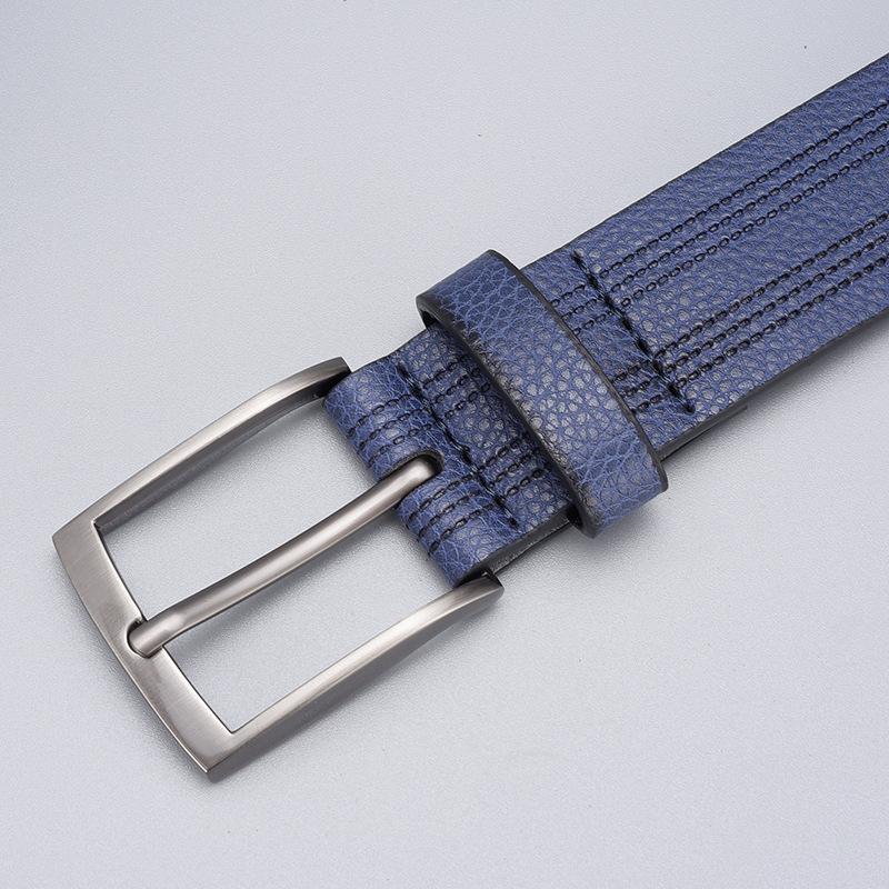Men'S Belt Zinc Alloy Button Head Pin Buckle Belt Business Casual Belt Men'S Belt