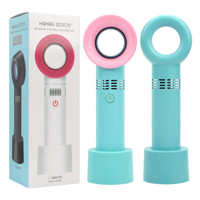 Portable 360° Bladeless Mini Fan For Eyelash Drying And Cooling Usb Rechargeable Handheld And Quiet
