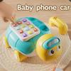 Tartaruga Musicale Strisciante Giocattoli per Bambini Telefono Giocattolo Interattivo per Bambini con Luci Musicali Giocattoli Educativi per l'Apprendimento Precoce per Bambini