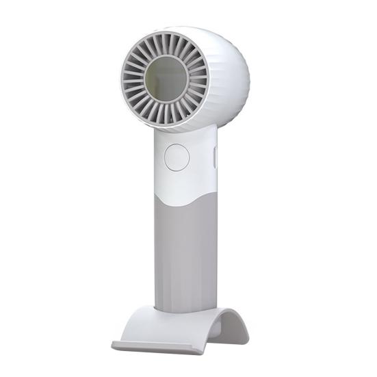 Handheld Fan Wind-Concentrating Turbine Blade Design Adjustable 3-Speed Cooling Fan Portable Lightweight белый