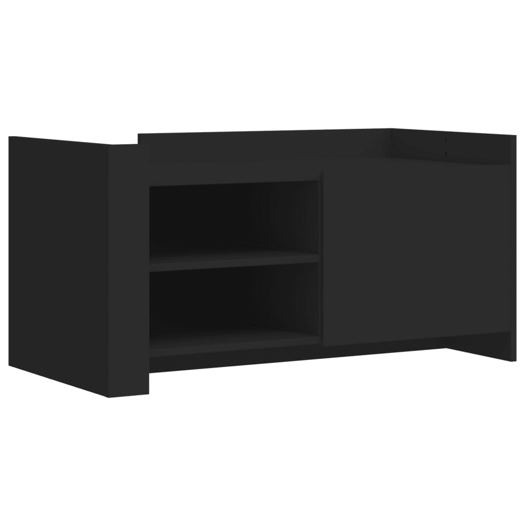 Vidaxl Stolik Kawowy, Czarny, 100X50X50 Cm, Materiał Drewnopochodny