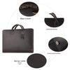 New Genuine Leather 15.6" Briefcase: Multifunctional Laptop Bag & Business Handbag for Men