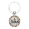 Fashion Alloy Keychain Pendant Round Metal Key Ring