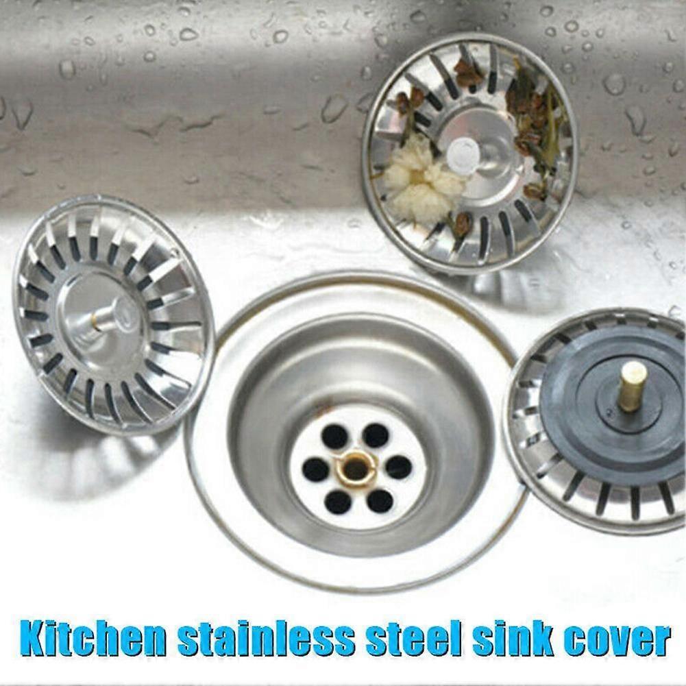 Steel Replacement Kitchen Sink Drain Waste Plug Strainer