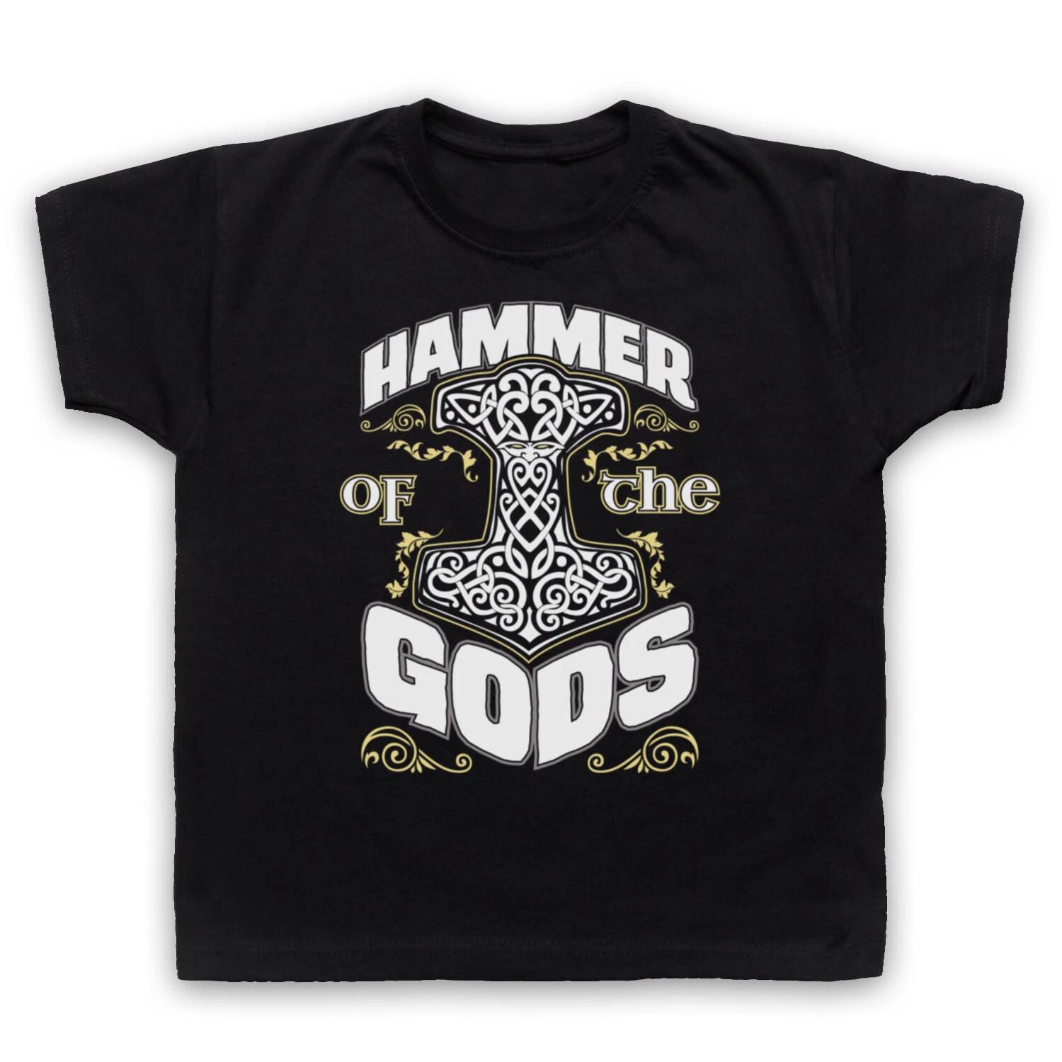 HAMMER OF THE GODS VIKING UNOFFICIAL THOR NORSE MYTH KIDS CHILDS T-shirt 150