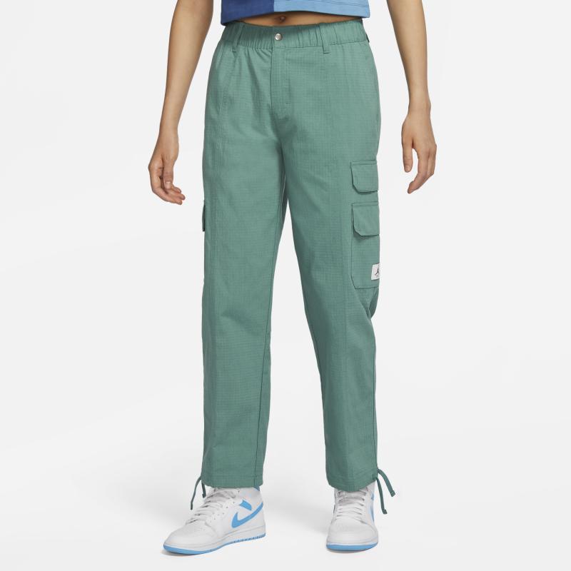 Jordan Flight Chicago Logo Patch Pocket Straight Loose Cargo Pants Women pants Blue DQ4624-361