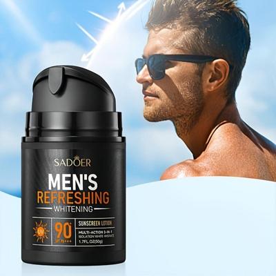 Men's Light Whitening Sunscreen Lotion UV Protection Non-greasy Sunscreen
