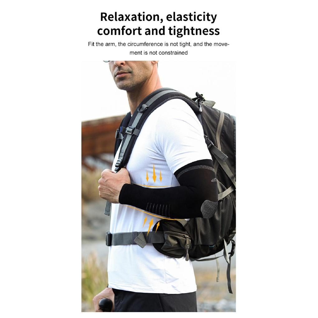 Upf50 Ice Sleeve Outdoor Uv Protection Sunscreen Arm Cover Driving Riding Cool Ice Silk Sleeve Sun Prtoction Riding Arm