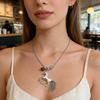 Horse Zodiacs Themed Gift Necklace Featuring Horse Pendant Vintage Metal Finish Ideal for Birth Year Celebrations