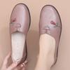 Middle-aged and Elderly Women's Spring and Autumn Floral Embroidered Comfortable Slip on Shoes Mom's Soft Sole Loafers Granny's Flat Non-slip Shoes