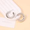 Fashionable and Classic Basic Geometric C-ring Stud Earrings, Hong Kong-style Retro, Simple and Versatile Earrings for Women
