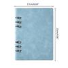 Practical 6 Ring Binder Planner Notebook A5 Refillable Loose Leaf Round Ring Journal Notepad with 100 Sheets Lined Paper