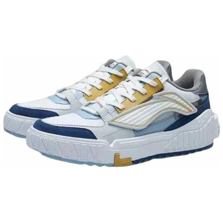 Li Ning Attack Ace Textile, Synthetic Leather Slip Resistant, Abrasion Resistant, Lightweight Low Top Skateboard Shoes AGCR309-4