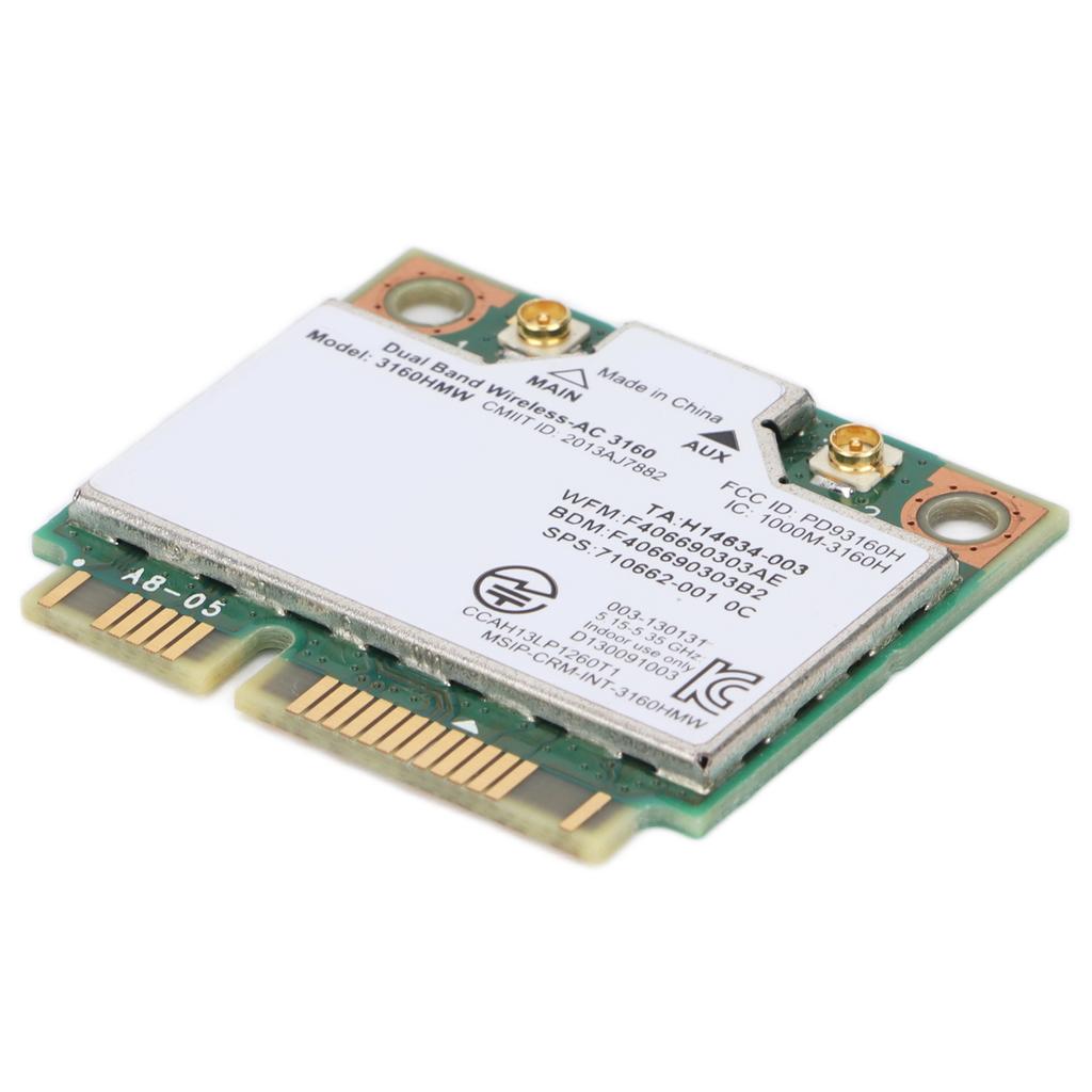Wireless Card Dual Band 2.4GHz 5GHz Network Computer Accessories for Windows7 for Windws8 for Windows10
