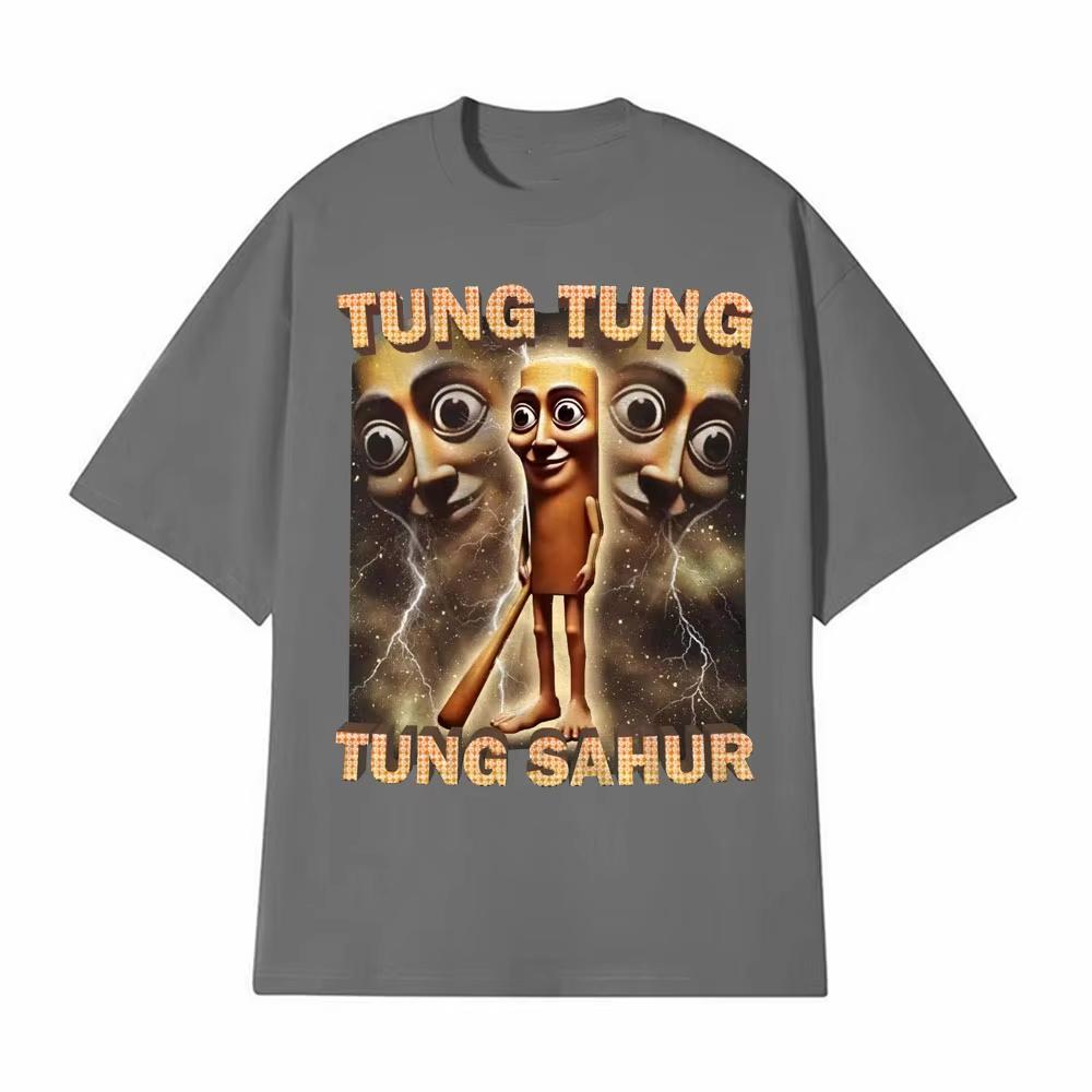 Italian Brainrot Funny Meme T-Shirt Tralala Tung Tung Cotton Breathable Short Sleeve Top Men'S And Women'S Casual T-Shirt