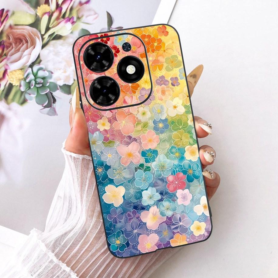 For Tecno Spark Go 2024 Case Spark 20 20C Shockproof Cover Fashion Butterfly TPU Soft Silicone Phone Shell For Tecno Pop 8 Funda
