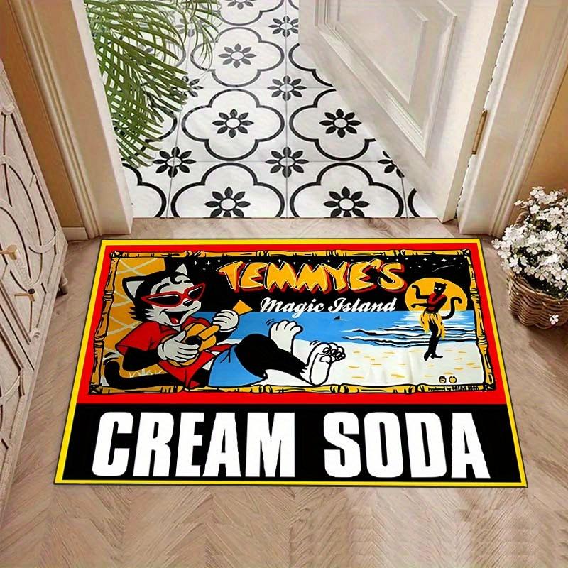 Summer Magic Island Cream Soda Pattern Office Chair Mat,Suitable for Office Picnic Game Room Entrance Living Room Bedroom Porch Desk Hallway