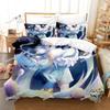 Honkai Impact 3rd Bedding Set Printed Duvet Cover Sheet Pillowcase Soft Quilt Cover Full Queen King Size 3D Print Kawaii Anime