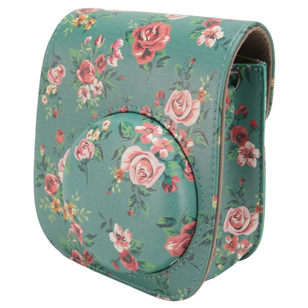 Camera Protective Case Portable Adjustable Shoulder Strap PU Leather Camera Bag for Instax Mini 12