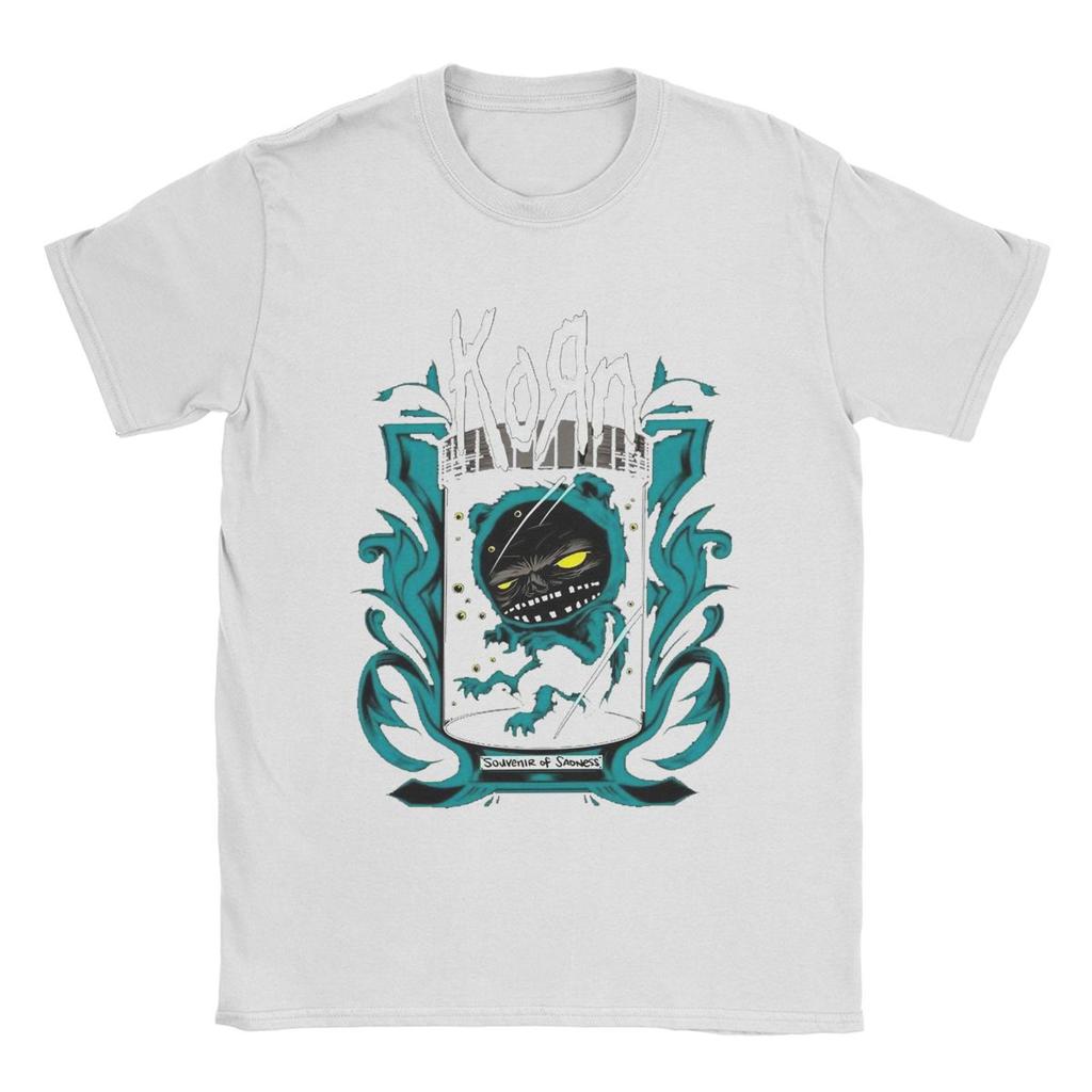 Korn Band Rock T-Shirt Herren Baumwolle Neuheit T-Shirt Rundhals T-Shirt Kurzarm Kleidung Original