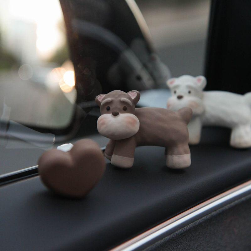 Car Air Freshener Vent Decoration Ornament Cute Puppy Sherari High-End Perfume Diffuser Stone Gift