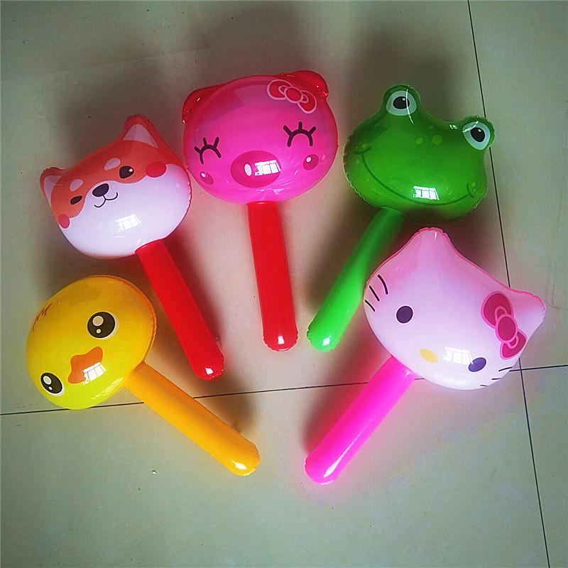 Children's Inflatable Cartoon Animal Hammer Toy with Bell - Small Size