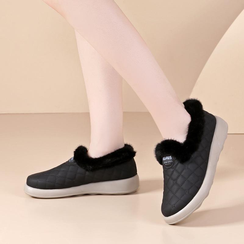 Winter new cotton shoes women's new snow boots piled thickened waterproof cotton shoes non-slip and wear-resistant