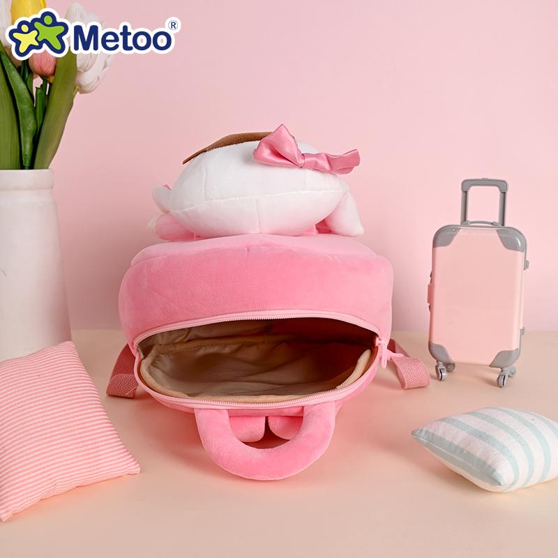 High-Quality Latest Style Metoo Backpack Angela Doll Plush Bag Pink Bunny Doll Backpack Ideal For Kindergarten Girls