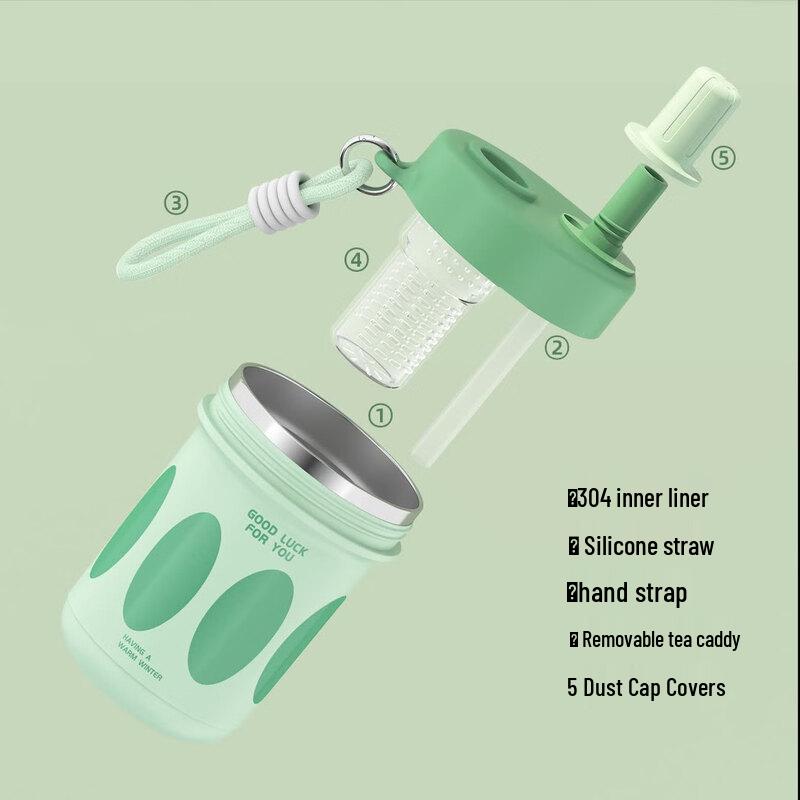 Sigaang 304 Stainless Steel Straw Mug