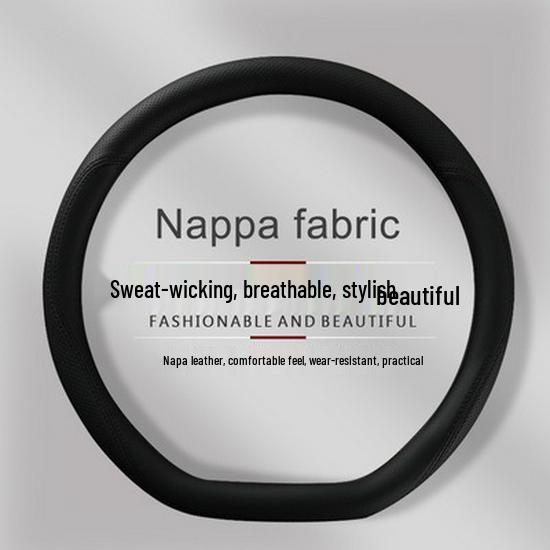 Ideal Steering Wheel Cover: Genuine Leather, Anti-slip, Sweat-absorbent, Ultra-thin Grip for L6 L8 L7 L9 I6 I8 MEGA
