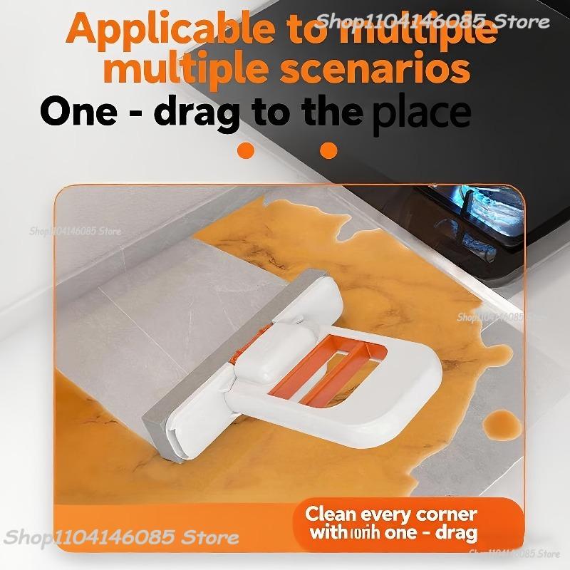 Mini-Schwammmopp Freihändige Reinigungswischer Mini Tragbarer Super Saugfähiger Mopp für Schreibtisch Boden Badezimmer Küche Glas Auto Reinigung