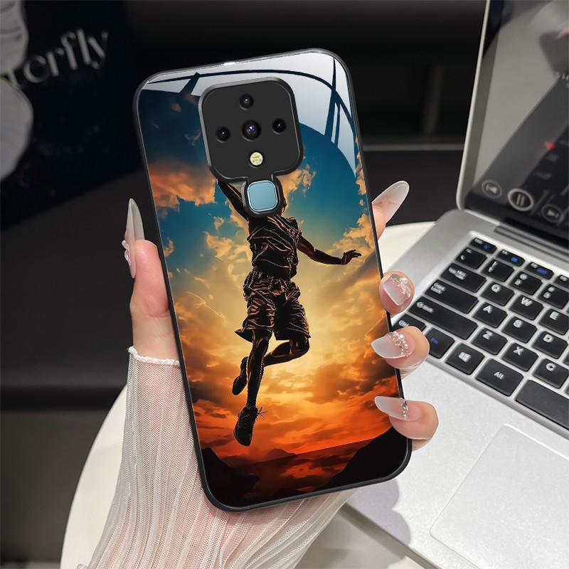 

For Tecno Camon 16 Pro Phone Case Trendy Design Tempered Glass Bumper For Camon16 16Pro CE7 CE7j CE9h Full Protection Back Cover Camon 16 Pro
