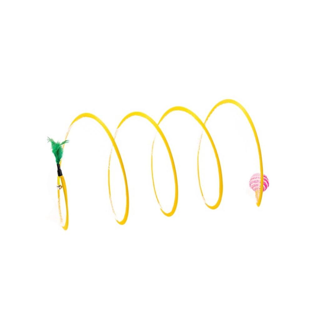 Zestaw zabawek: Tunel, Długi patyk z piórkami (Mysz / pióro), Piłka dla kociąt