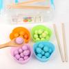 Children's concentration training clip beads ball marbles 3-6 years old boys and girls teaching aids parent-child interactive board game box