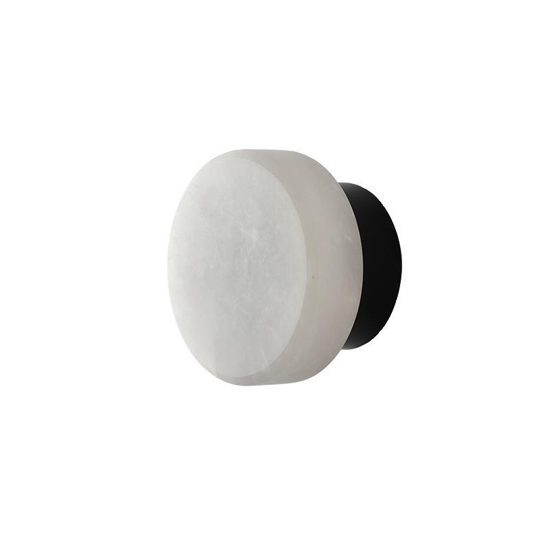 Mid-Century Modern Spanish Alabaster Wall Lamp: Nordic Style for Living Room or Bedroom