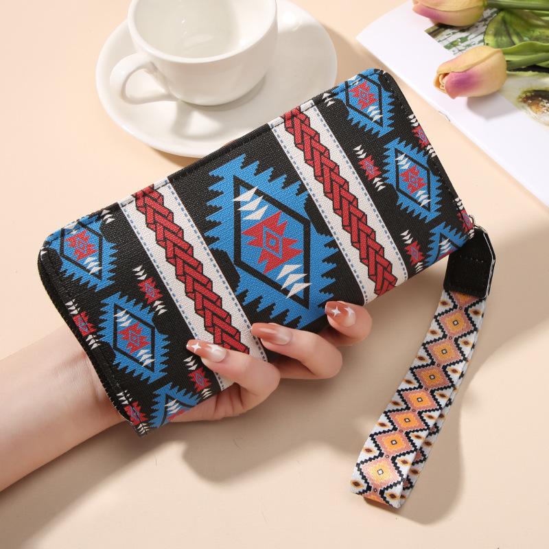 Dame Lommebøker Bohemsk Stil Lang Lommebok - Clutch, Myntpung & Kortholder