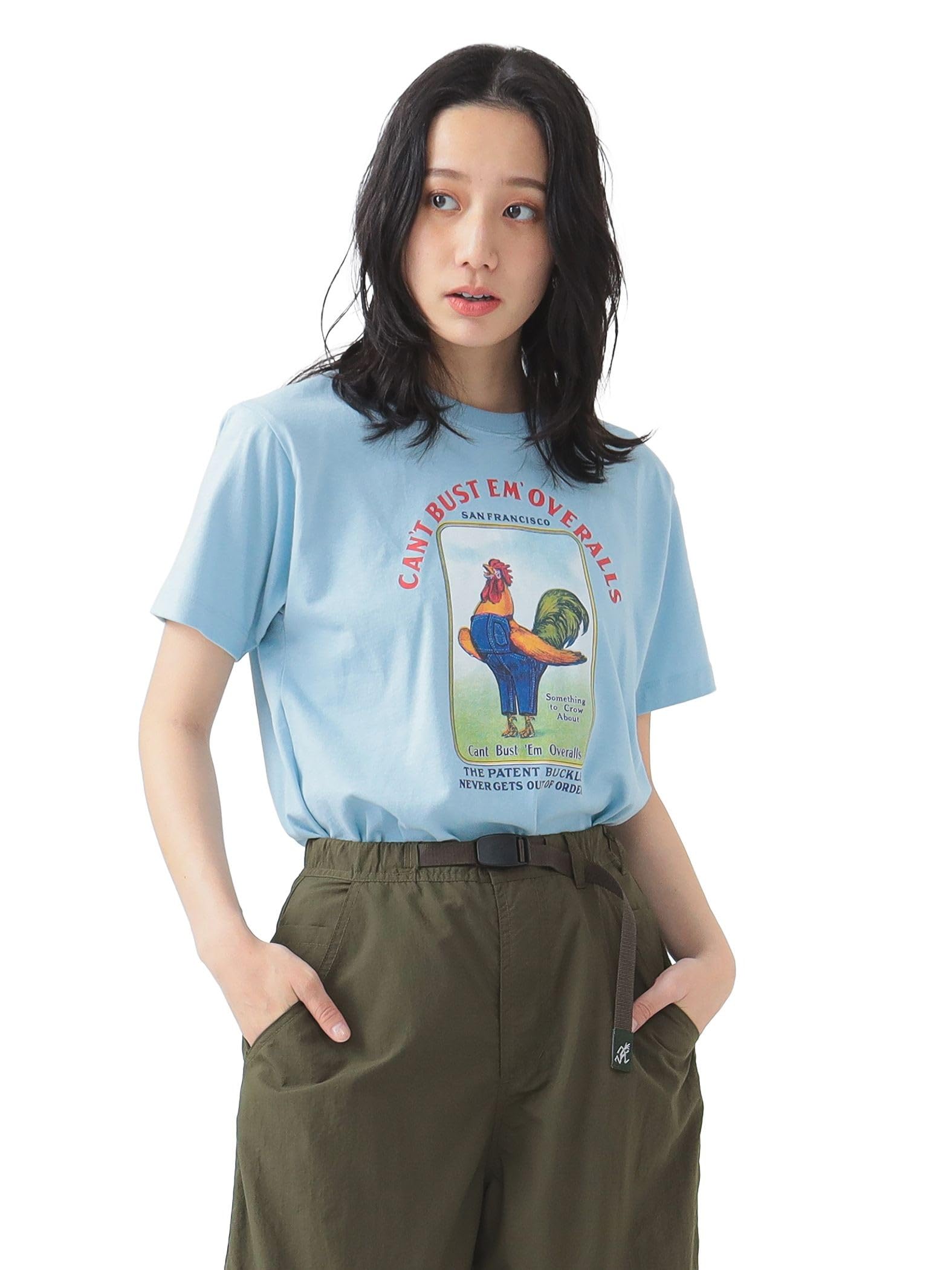 

В:MING LIFE STORE by BEAMS Футболка Lee CANT BUST, женская, САКС, единый размер