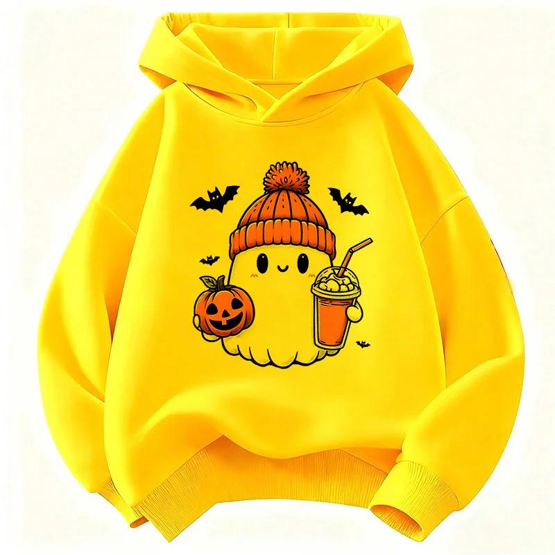 Fun hooded sweatshirt for children in autumn and winter,suitable for both boys and girls for Christmaship-hop style casual wear.