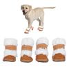Winter Pet Shoes Warm Boots Outdoor AntiSkid Dog Paw Protector with Hook Loop Closure