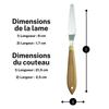 Palette Knife - Sennelier - No. 1053 - Wooden Handle - Steel Blade