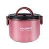1000/1600ml Insulated Circular Lunch Box Double Layered Compartment Lunch Box  School