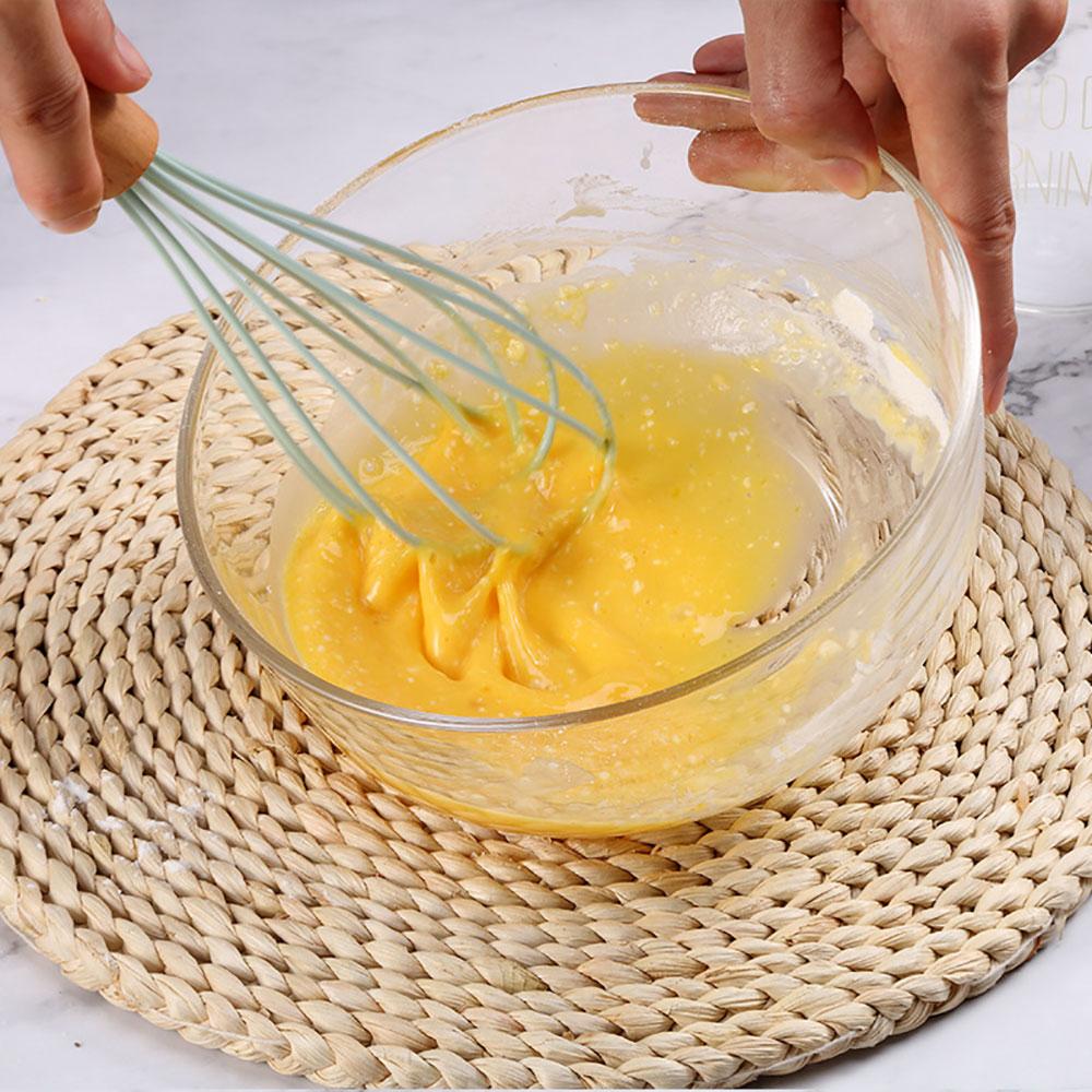 Silicone World Silicone Egg Beater Manual Whisk Cream Mixer Stirring Mixing Whisking Balloon Coil Style Egg Tools Baking Gadget