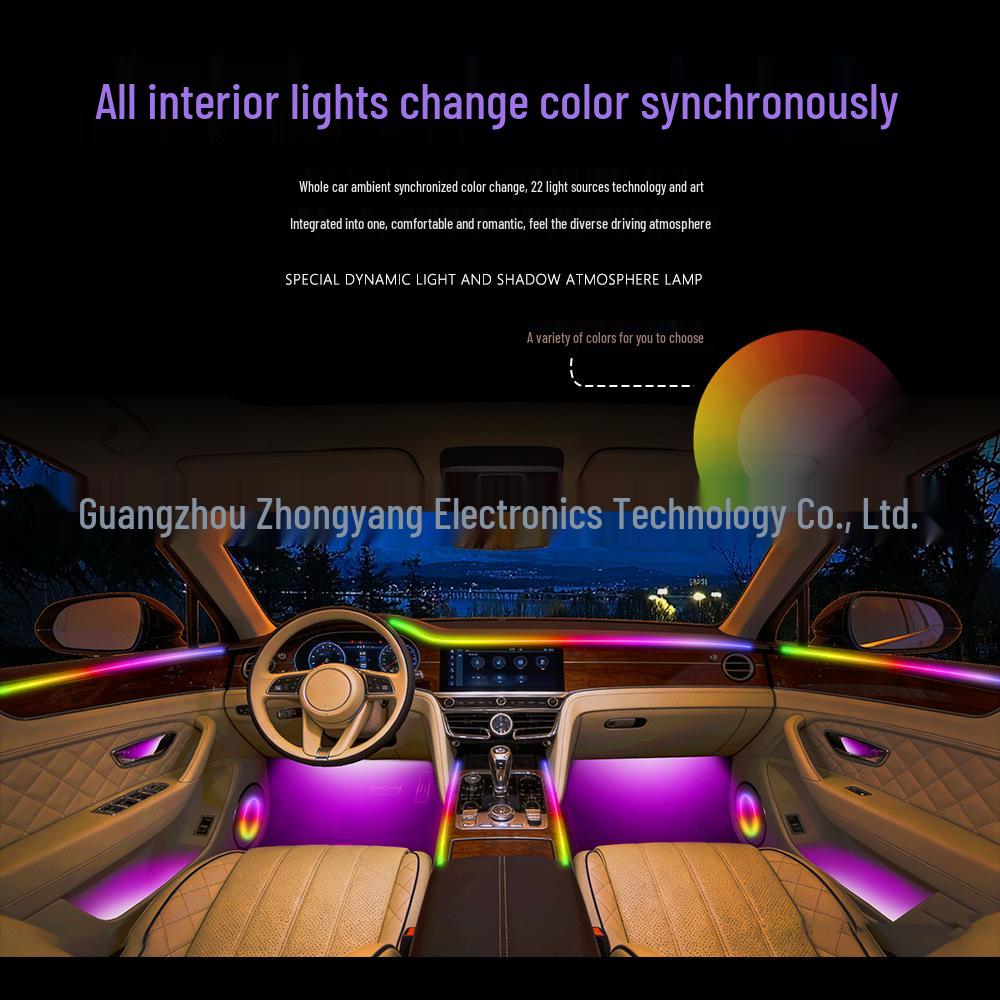 19-20 Tesla Model 3 RGB Ambient Light Kit (24 Lights)