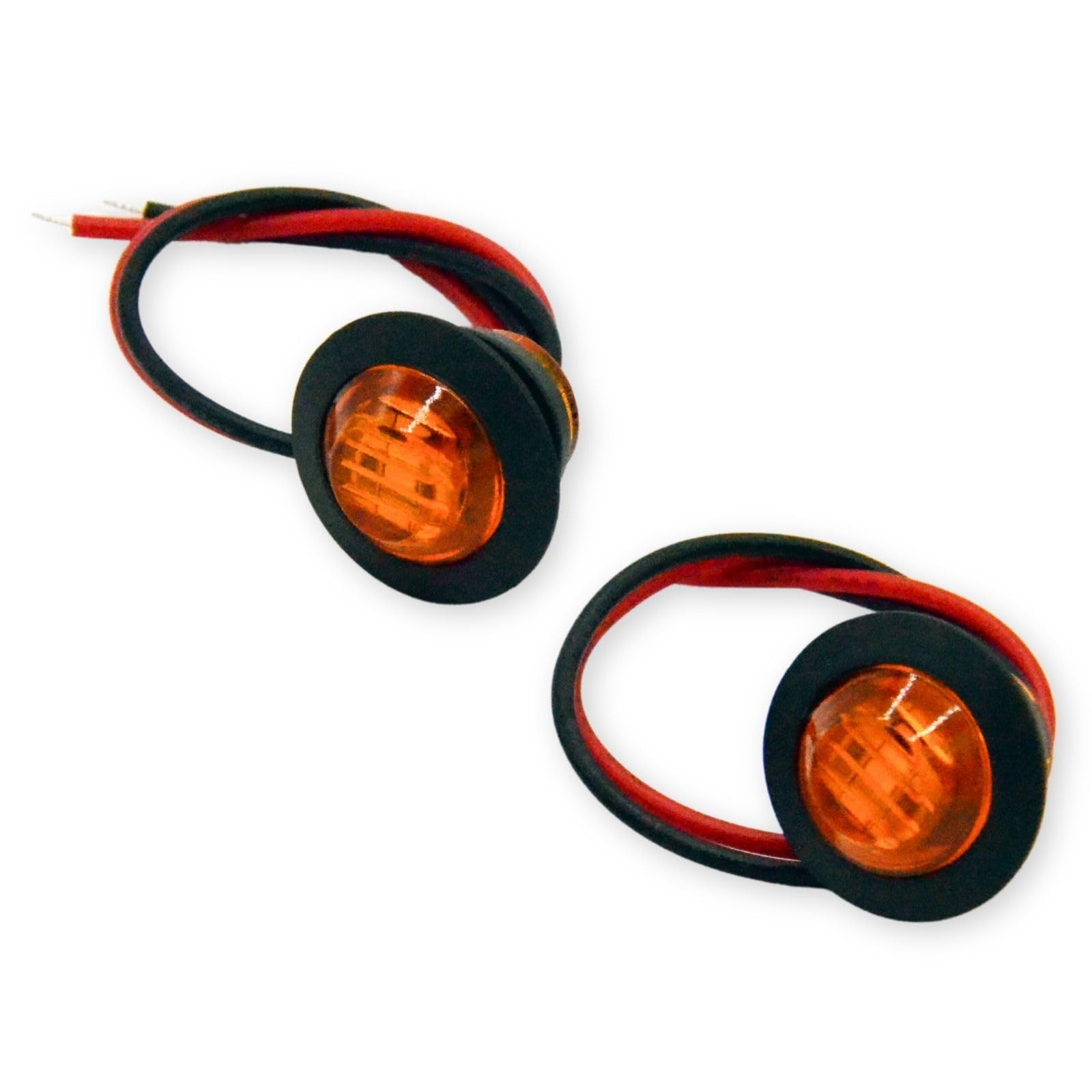 

calm wish Cowl Mini Turn Signal Side Marker LED Embedded Car Motorcycle Set of 2 Amber Waterproof Universal жёлтый