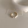 Women's High-End Creamy White Glazed Heart Ring – Fashionable Index Finger Accessory